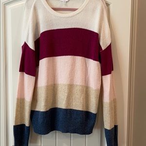 Stripe long sleeve top